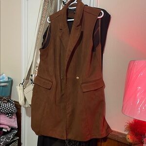 Marc New York Brown Sleeveless Vest